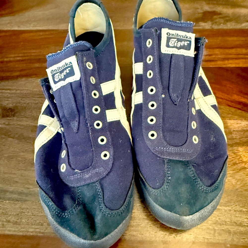 Onitsuka Tiger by Asics Blue and White Sneakers
